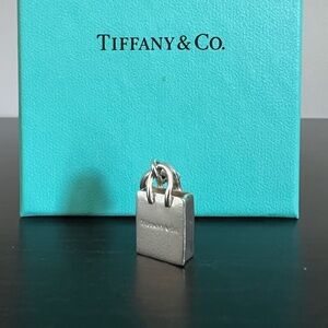 Tiffany & Co. Sterling Silver Vintage Shopping Bag Charm Pendant
